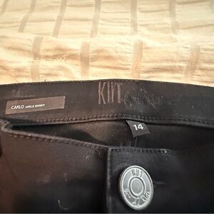 Kut from the Kloth Black Carlo Ankle Skinny Pants